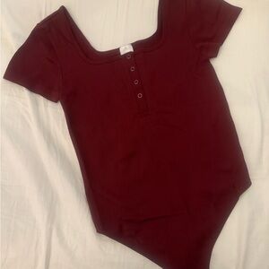 SO Women's Burgundy Bodysuit